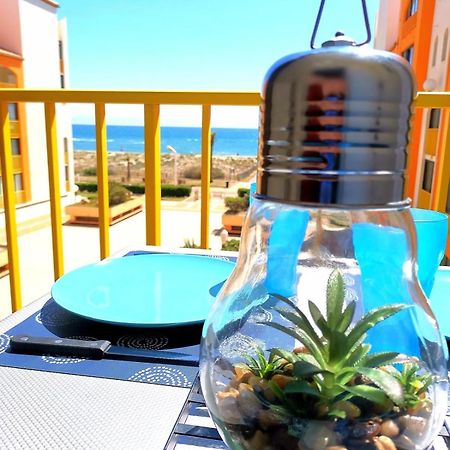 Appartement Vue Mer,Acces Direct Plage,Fibre,Clim,Parking Public Gratuit Le Barcarès Kültér fotó