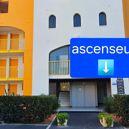 Appartement Vue Mer,Acces Direct Plage,Fibre,Clim,Parking Public Gratuit Le Barcarès Kültér fotó