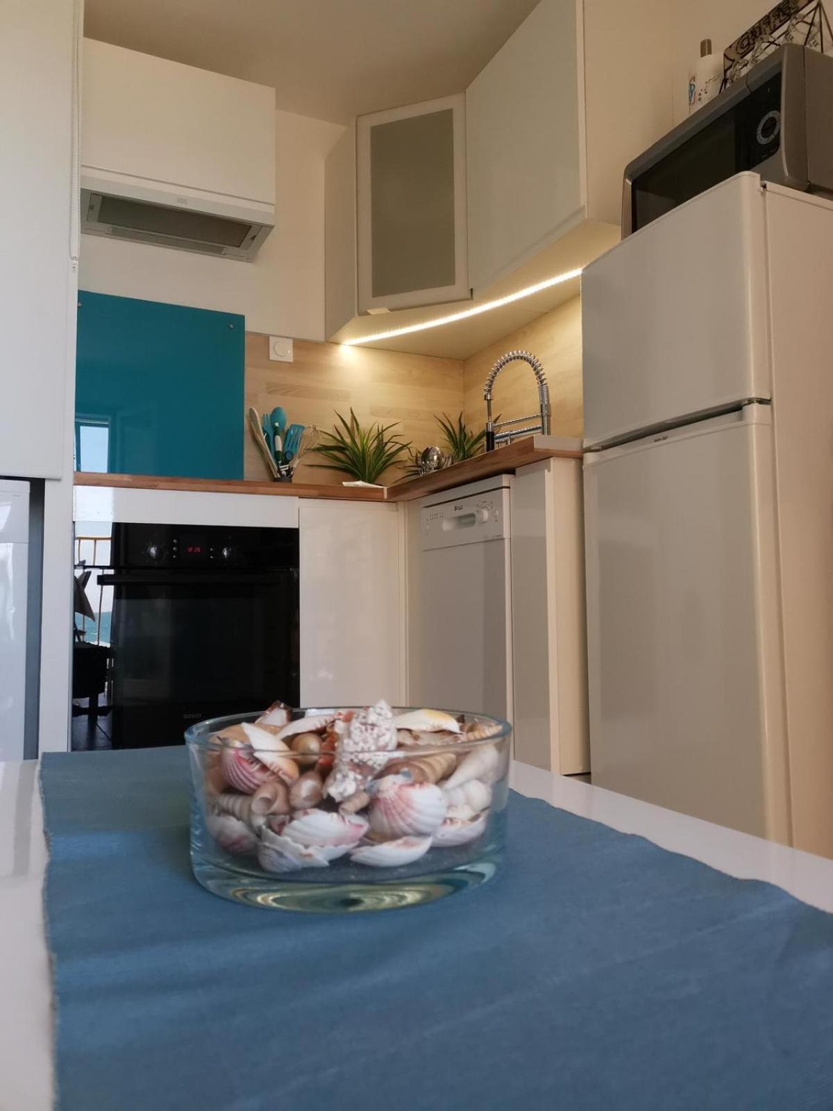 Appartement Vue Mer,Acces Direct Plage,Fibre,Clim,Parking Public Gratuit Le Barcarès Kültér fotó